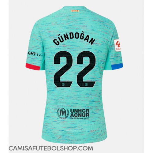 Camisa de time de futebol Barcelona Ilkay Gundogan #22 Replicas 3º Equipamento 2023-24 Manga Curta